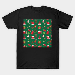 Seamless Christmas Pattern Design T-Shirt